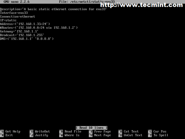 Add Network Details