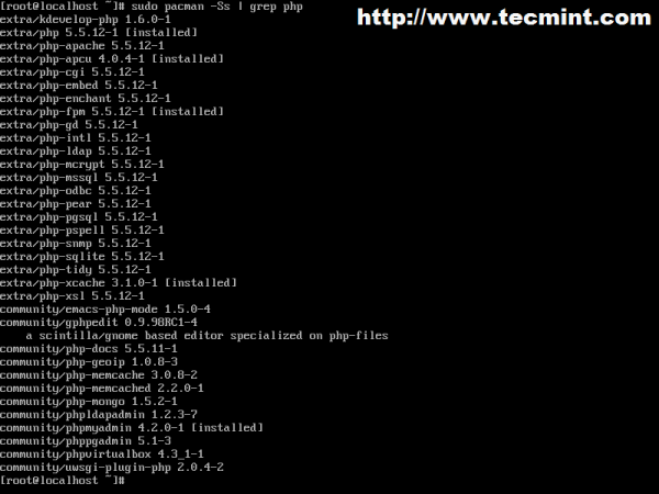 List All PHP Modules