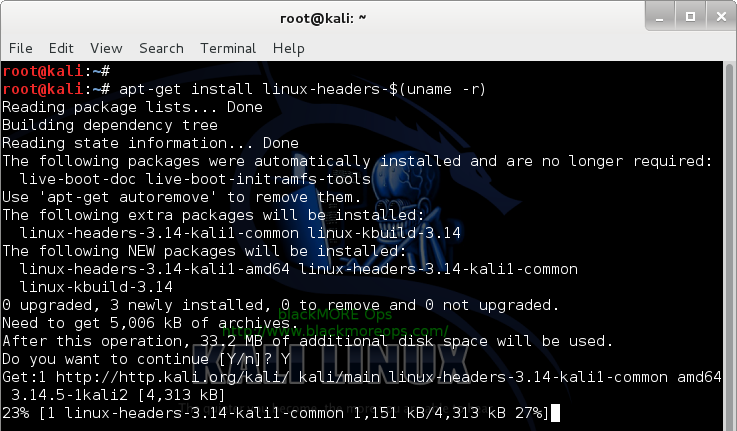 1 - Kali Linux 1.0.7 kernel 3.14 - Install proprietary NVIDIA driver - NVIDIA Accelerated Linux Graphics Driver - Install Linux header
